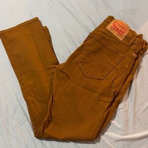 Levi's Men's Brown Straight Jeans